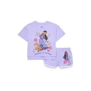 Wish Girls Tee with Short Sleeves and Shorts Set, sz 7/8. NWT